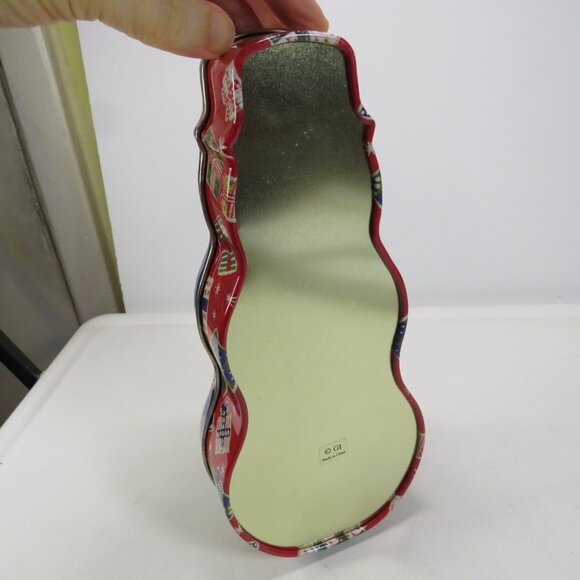 Snowman Shaped Metal Candy Tin, Great Condition, Bright Primary Colors - Picture 8 of 8